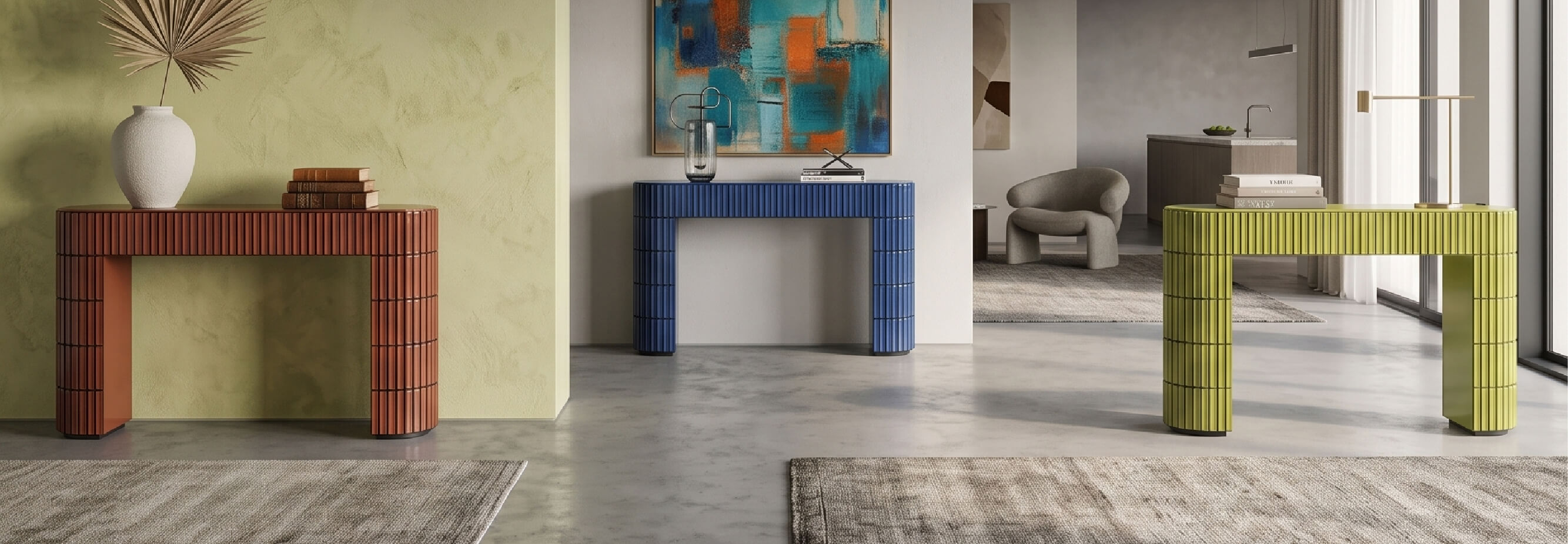 Handmade tiled furniture